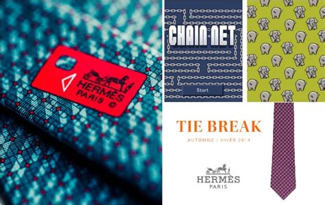 application tie break hermes|Hermès' Tie Break, a mobile app for fashionable men .